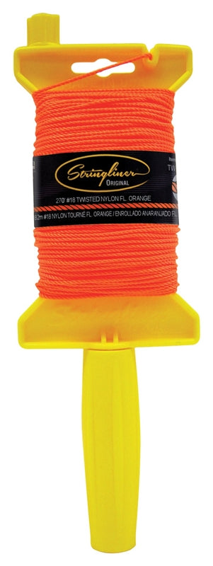 STRINGLINER BY U.S. TAPE Stringliner 11406 Line Reel, 270 ft L Line, Fluorescent Orange Line HARDWARE & FARM SUPPLIES STRINGLINER BY U.S. TAPE