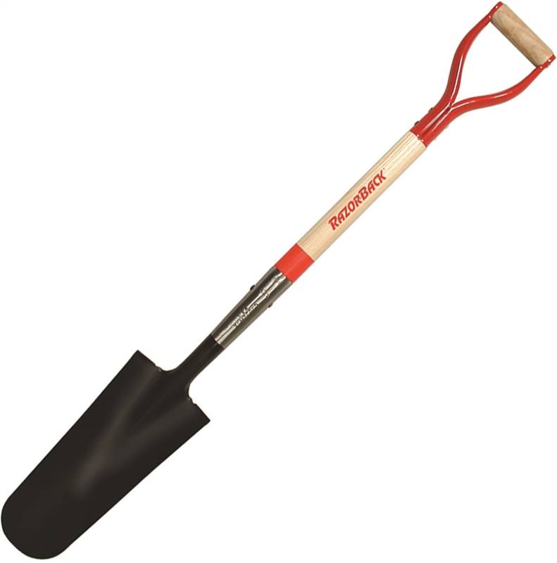 RAZOR-BACK Razor-Back 47202 Drain Spade, 6-1/8 in W Blade, Steel Blade, Hardwood Handle, D-Shaped Handle, 29 in L Handle LAWN & GARDEN RAZOR-BACK