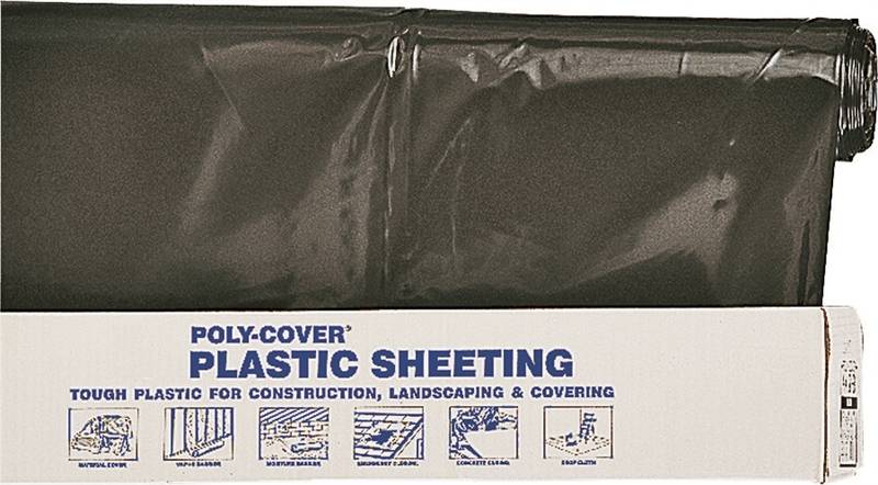 ORGILL POLY Orgill Poly 4X8-B Poly Film, 100 ft L, 8 ft W, 4 mil Thick, Black HARDWARE & FARM SUPPLIES ORGILL POLY