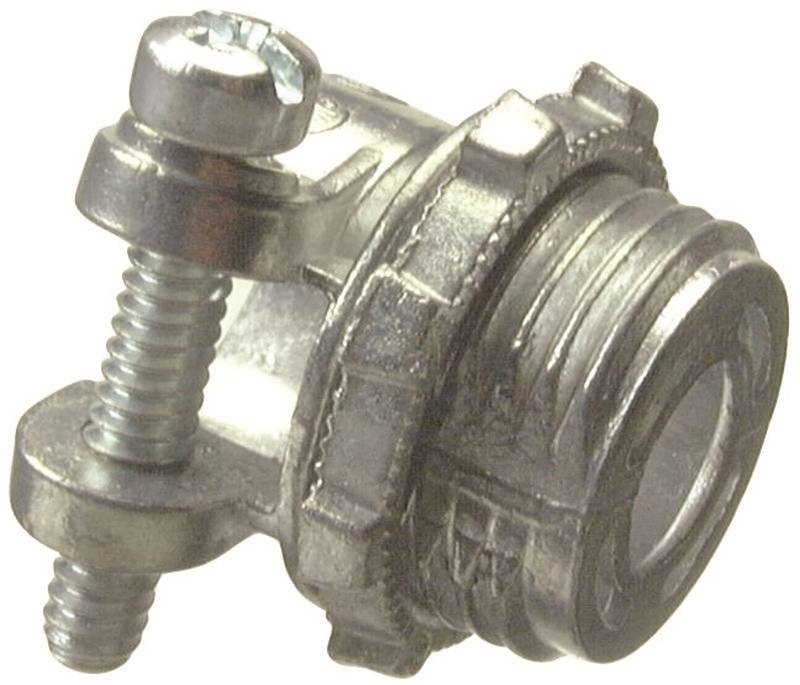 HALEX Halex 04203B Squeeze Connector, 3/8 in, Zinc ELECTRICAL HALEX