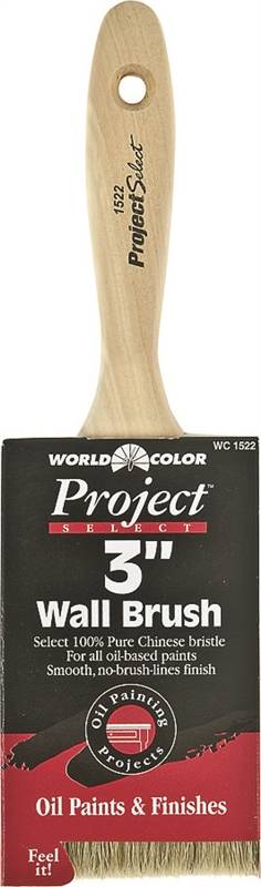 LINZER Linzer 1522-3 Paint Brush, 3 in W, 3 in L Bristle, China Bristle, Beaver Tail Handle