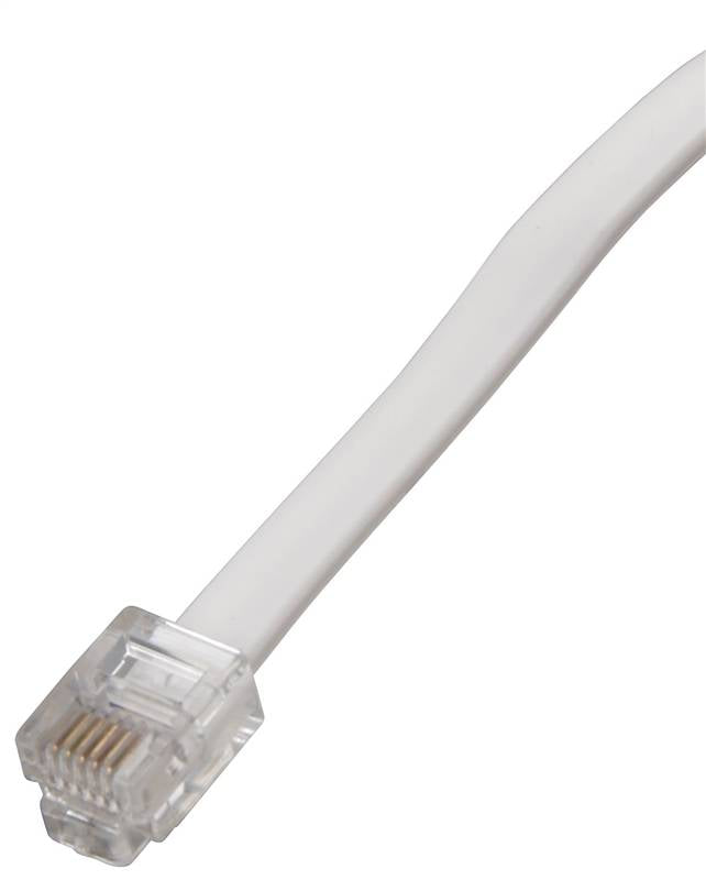 ZENITH Zenith TL1025W Telephone Line Cord, White Sheath, 25 ft L ELECTRICAL ZENITH