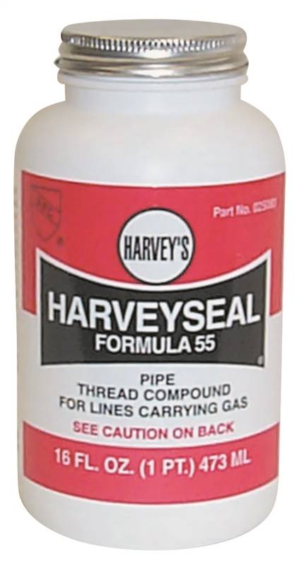 HARVEY Harvey 25080 Pipe Thread Compound, 16 fl-oz Jar, Liquid, Paste, Yellow