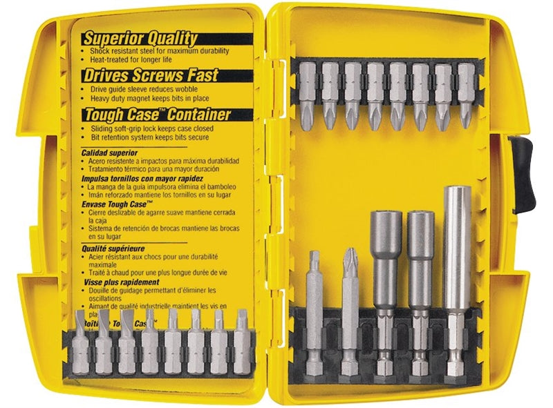 DEWALT DEWALT DW2161 Screwdriver Bit Set, Steel, Includes: 2 in Magnetic Bit Tip Holder Bit TOOLS DEWALT