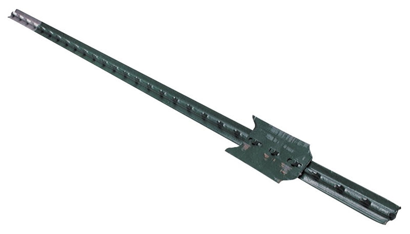 CMC STEEL - SOUTHERN POST CMC TP125PGN065 T-Post, 6-1/2 ft H, Steel, Green/White