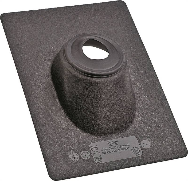 HERCULES Hercules No-Calk Series 11888 Roof Flashing, 18 in OAL, 18 in OAW, Black, Thermoplastic PLUMBING, HEATING & VENTILATION HERCULES