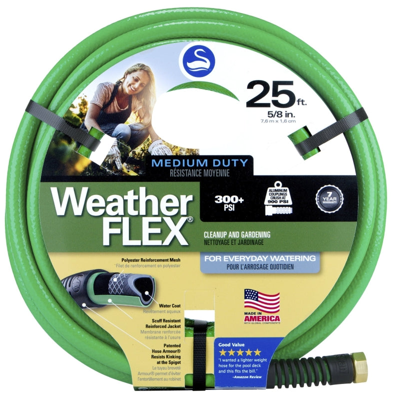 SWAN Swan SNWF58025 Garden Hose, 25 ft L, Green