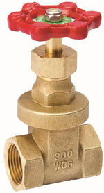 B & K INDUSTRIES B & K ProLine Series 100-207NL Gate Valve, 1-1/2 in Connection, FPT, 300/150 psi Pressure, Brass Body