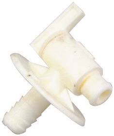 US HARDWARE US Hardware RV-394C Water Spigot, 1/2 in OD, Plastic, White AUTOMOTIVE US HARDWARE