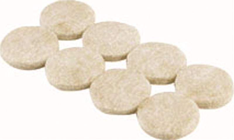 SHEPHERD Shepherd Hardware 9976 Protective Pad, Felt Cloth, Beige, 1-1/2 in Dia, Round HARDWARE & FARM SUPPLIES SHEPHERD