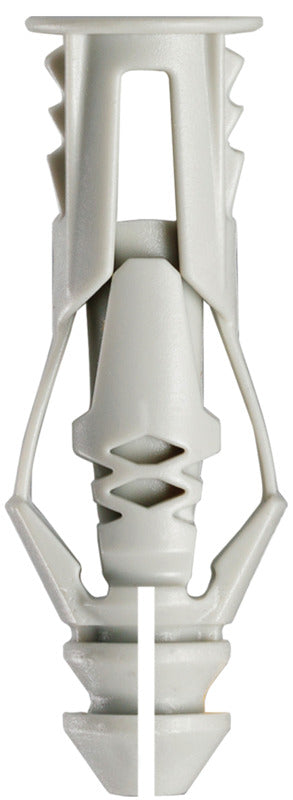 COBRA ANCHORS Cobra Anchors 171R Wall Anchor, Polyethylene, Chrome, 35 lb, 15/PK