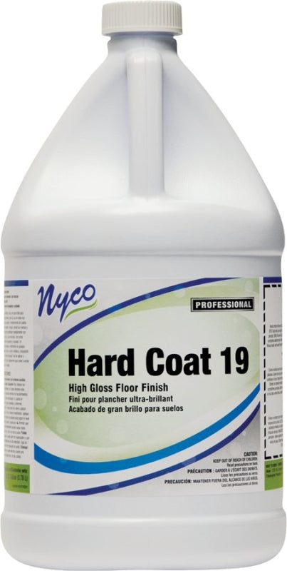 NYCO PRODUCTS nyco NL167-G4 Floor Finish, 128 oz, Liquid, Acrylic, White