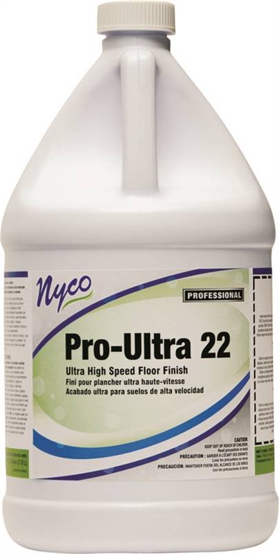 NYCO PRODUCTS nyco NL175-G4 Floor Finish, 128 oz, Liquid, Acrylic Polymer, White