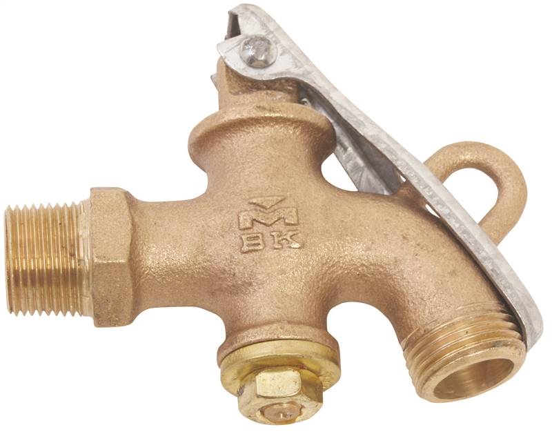 B & K INDUSTRIES B & K 109-224 Heavy-Duty Drum and Barrel Faucet, 3/4 in Connection, MPT x Hose, Bronze Body PLUMBING, HEATING & VENTILATION B & K INDUSTRIES