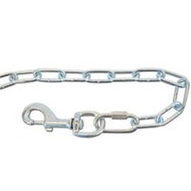 KOCH Koch A20321 Pet Tie-Out Chain, Double Loop, Swivel Snap End, 15 ft L Belt/Cable, For: Large Dogs Up to 85 lb HARDWARE & FARM SUPPLIES KOCH
