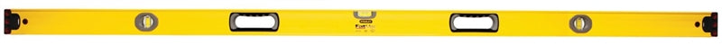 STANLEY STANLEY 43-572 Box Beam Level, 72 in L, 3-Vial, 2-Hang Hole, Non-Magnetic, Aluminum, Black/Yellow TOOLS STANLEY