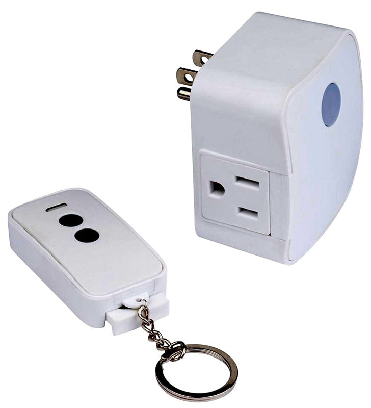 WESTEK Westek RFK1606LC Wireless Remote Fob, 15 A, 120 V, 1875 W, CFL, Incandescent, LED Lamp, White ELECTRICAL WESTEK