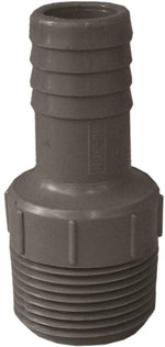 BOSHART INDUSTRIES Boshart UPPRA-1007 Pipe Adapter, 1 x 3/4 in, MIP x Insert, Polyethylene PLUMBING, HEATING & VENTILATION BOSHART INDUSTRIES