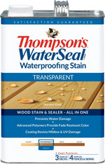 THOMPSON'S WATERSEAL Thompson's WaterSeal TH.091201-16 Wood Sealer, Transparent, Liquid, Harvest Gold, 1 gal