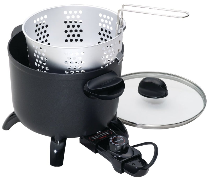 NATIONAL PRESTO Presto Kitchen Kettle Series 06006 Multi-Cooker/Steamer, 6 qt Capacity