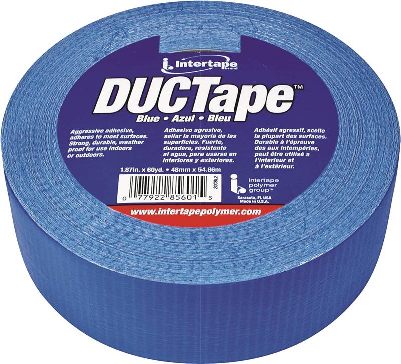 INTERTAPE POLYMER IPG 20C-BL2 Duct Tape, 60 yd L, 1.88 in W, Polyethylene-Coated Cloth Backing, Blue
