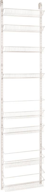 CLOSETMAID ClosetMaid 123300 Series Wall and Door Rack, 5.2 in L x 18 in W x 77 in H Dimensions, Metal, White