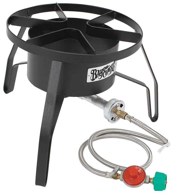 BAYOU CLASSIC Bayou Classic SP10 Cooker, 1-Burner, LPG, 55,000 Btu, Manual Ignition, Steel