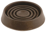 SHEPHERD Shepherd Hardware 9077 Caster Cup, Round, 1-3/4 in Dimensions, Rubber, Brown, 4/PK HARDWARE & FARM SUPPLIES SHEPHERD
