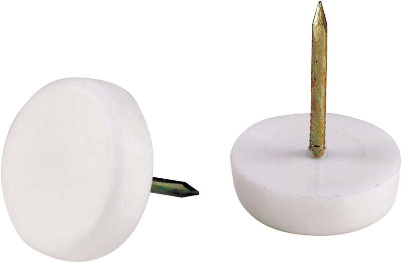 SHEPHERD Shepherd Hardware 9102 Tack Furniture Glide, 75 lb, Plastic, White HARDWARE & FARM SUPPLIES SHEPHERD