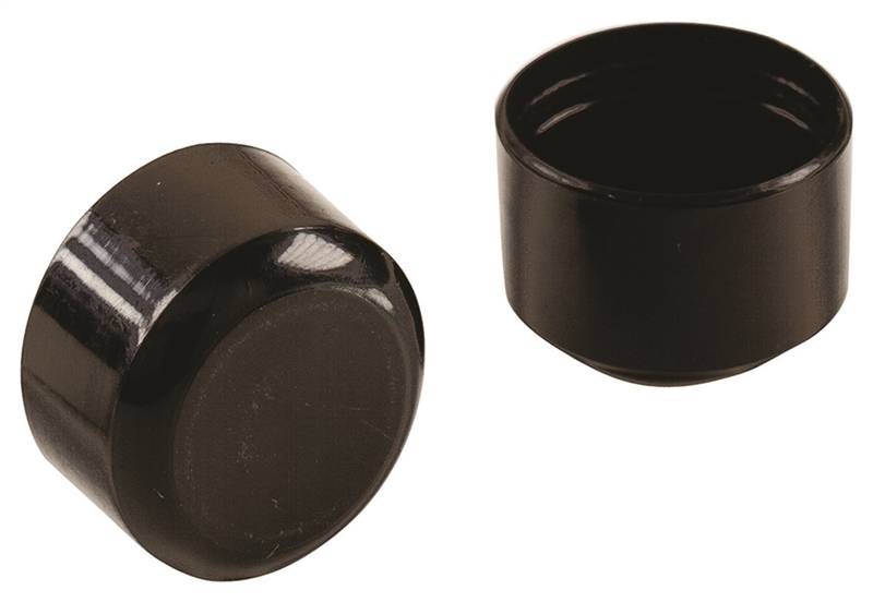 SHEPHERD Shepherd Hardware 9115 Furniture Leg Tip, Round, Plastic, Black, 1 in Dia