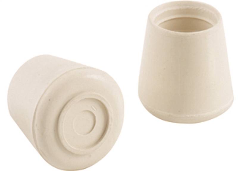SHEPHERD Shepherd Hardware 9119 Furniture Leg Tip, Round, Rubber, Off-White, 3/4 in Dia HARDWARE & FARM SUPPLIES SHEPHERD