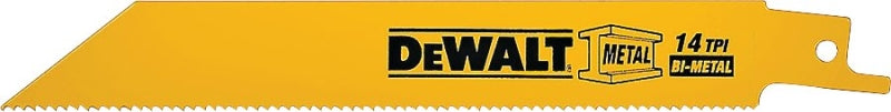 DEWALT DEWALT DW4808-2 Reciprocating Saw Blade, 2-7/8 in W, 6 in L, 14 TPI TOOLS DEWALT