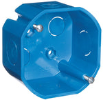 CARLON Carlon Ezduit A615DE-CAR Ceiling Box, 2-1/8 in D, 1-Gang, 2-Knockout, PVC, Blue ELECTRICAL CARLON