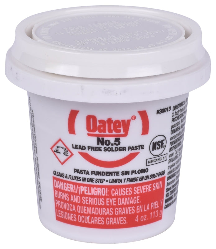 OATEY Oatey 30013 Series Flux, Applicable Materials: Brass, Copper, Copper Coated Metal, Galvanized Iron, Lead, Tin, 4 oz PLUMBING, HEATING & VENTILATION OATEY