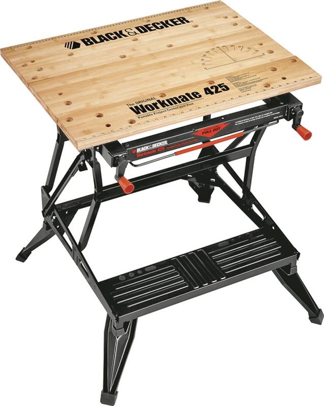 BLACK & DECKER Black+Decker WM425 Workbench, 29 in OAW, 30 in OAH, 21-3/4 in OAD, 550 lb Capacity TOOLS BLACK & DECKER
