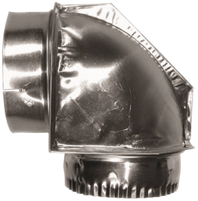 BUILDER'S BEST Builder's Best SAF-T-DUCT 010151 Close Elbow, 4.2 in Connection, Male x Female Thread, Aluminum PLUMBING, HEATING & VENTILATION BUILDER'S BEST