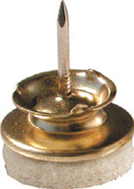 SHEPHERD Shepherd Hardware 9938 Furniture Slide Glide, Brass, Almond HARDWARE & FARM SUPPLIES SHEPHERD
