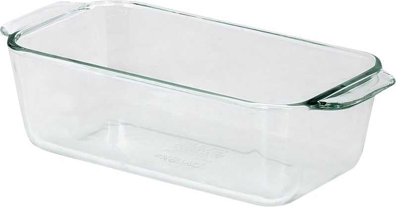 ANCHOR HOCKING Anchor Hocking Oven Basics Series 81933OBL11 Loaf Dish, 1.5 qt Capacity, Glass, Clear, Dishwasher Safe: Yes