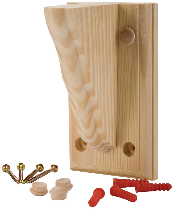 WADDELL Waddell 1352 Shelf Bracket, Pine