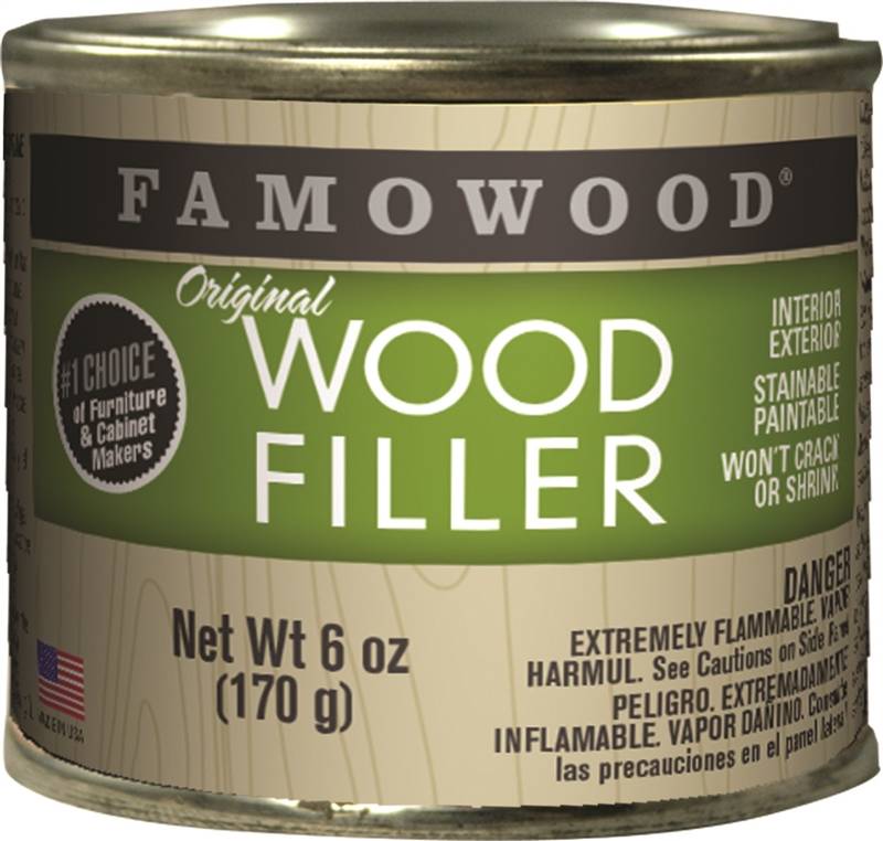 E6000 Famowood 36141144 Original Wood Filler, Liquid, Paste, White, 6 oz, Can PAINT E6000