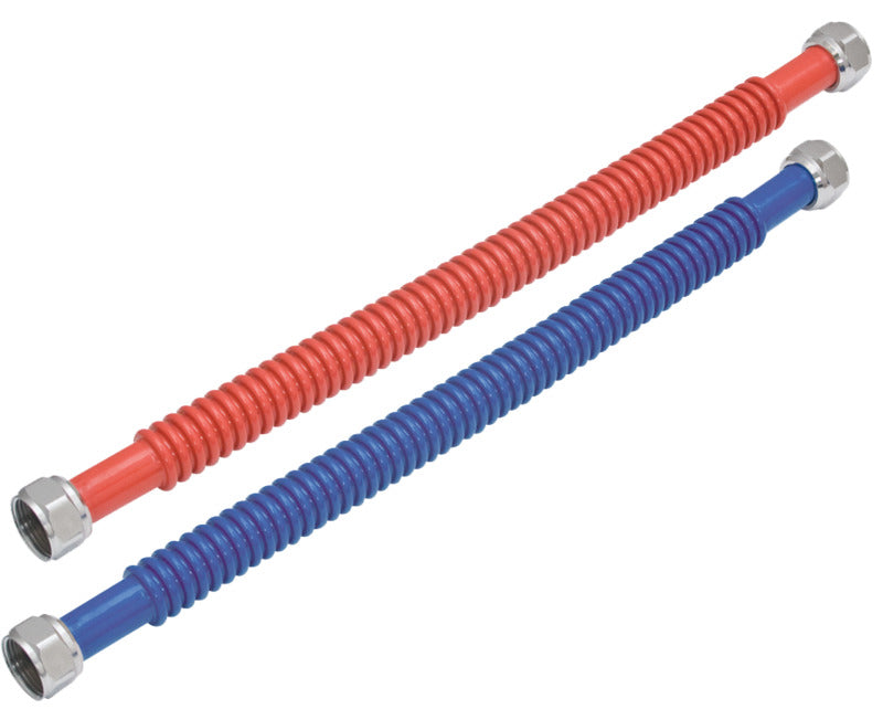 CASH ACME Ez-Flo WaterFlex Series 0437124 Corrugated Flexible Water Heater Connector, 3/4 in, FIP, 24 in L, Stainless Steel