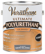 VARATHANE Varathane 6031 Polyurethane, Semi-Gloss, Liquid, Clear, 1 gal, Can PAINT VARATHANE