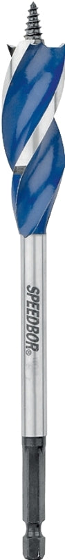 IRWIN Irwin Speedbor 3041016 Auger Boring Bit, 11/16 in Dia, 6 in OAL, Tapered Flute, 3-Flute, 1/4 in Dia Shank, Hex Shank TOOLS IRWIN