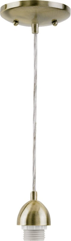 WESTINGHOUSE Westinghouse 7028700 Mini Pendant Light Fixture, 1-Lamp, Incandescent Lamp, Antique Brass Fixture ELECTRICAL WESTINGHOUSE