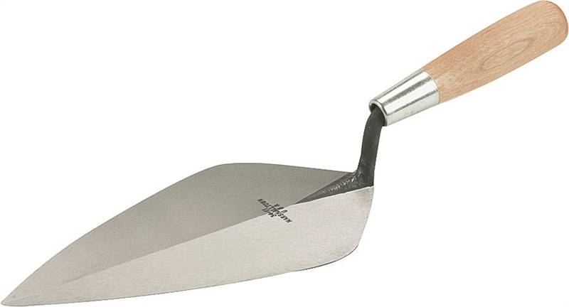 MARSHALLTOWN Marshalltown 34 11 Brick Trowel, 11 in L Blade, 5-3/4 in W Blade, Steel Blade, Wood Handle