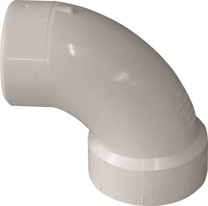 IPEX USA LLC-CANPLAS Canplas 192454L Sanitary Street Pipe Elbow, 4 in, Spigot x Hub, 90 deg Angle, PVC, White PLUMBING, HEATING & VENTILATION IPEX USA LLC-CANPLAS