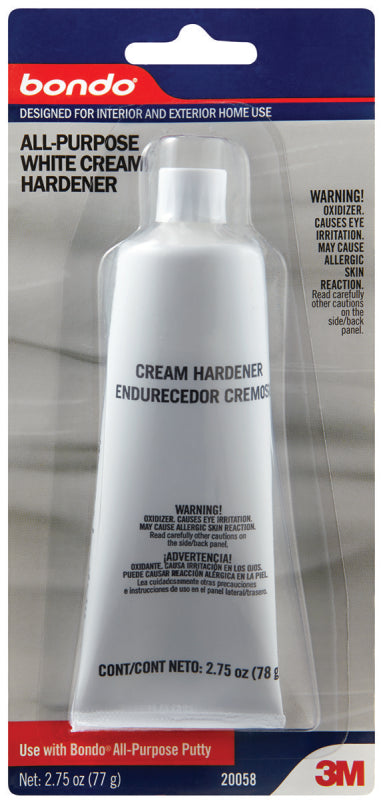 BONDO 3M 20058 Cream Hardener, Liquid, Slight Ester, White, 2.75 fl-oz Tube AUTOMOTIVE BONDO