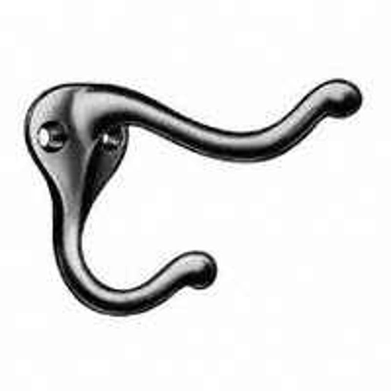 SCHLAGE BUILDERS HARDWARE Schlage SP571A92 Coat and Hat Hook, Aluminum