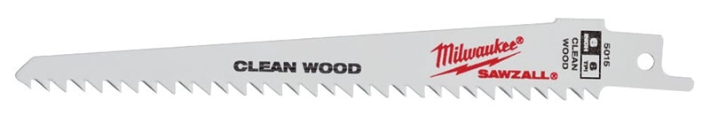 MILWAUKEE Milwaukee 48-00-5015 Reciprocating Saw Blade, 3/4 in W, 6 in L, 6 TPI, Bi-Metal Cutting Edge TOOLS MILWAUKEE