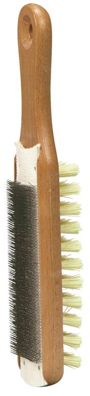 NICHOLSON Crescent Nicholson 21467 File Card and Brush, Steel/Wood, 10 in L LAWN & GARDEN NICHOLSON